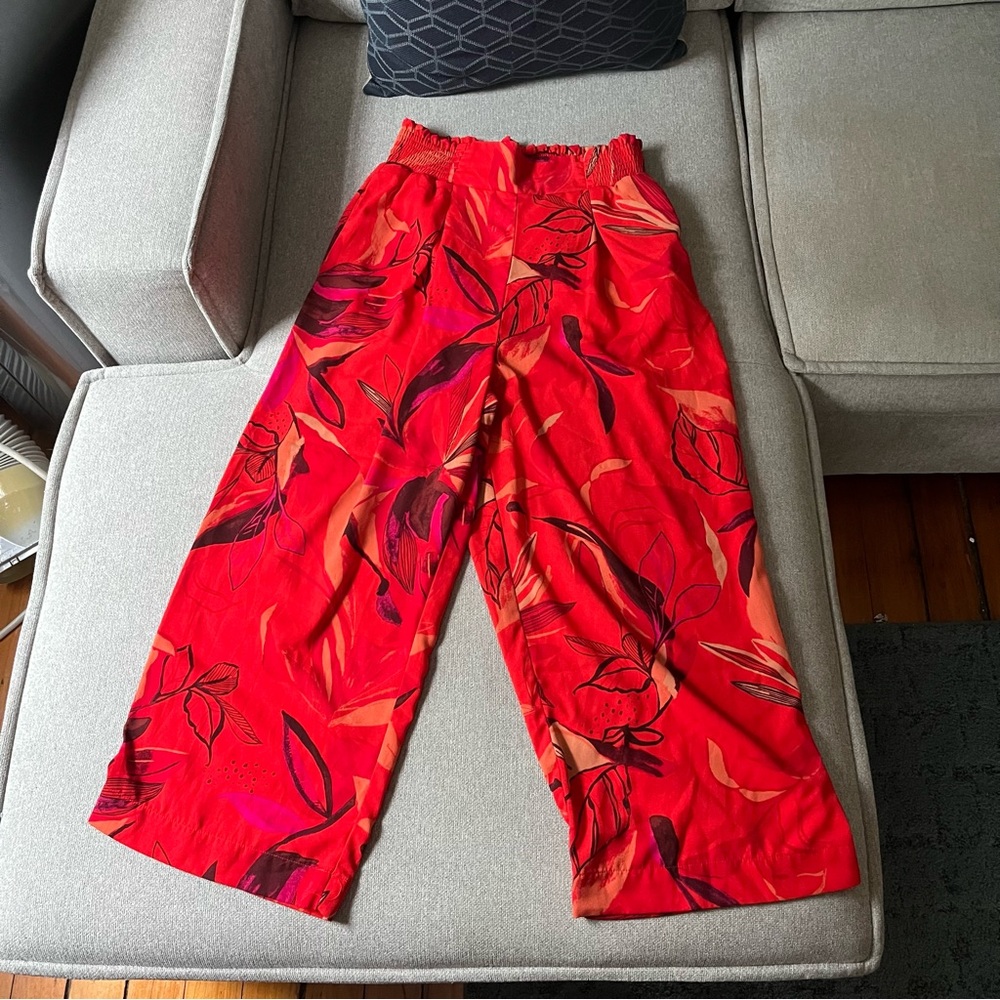 A New Day Red Floral Pants